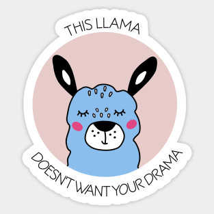 Drama Llama Sticker